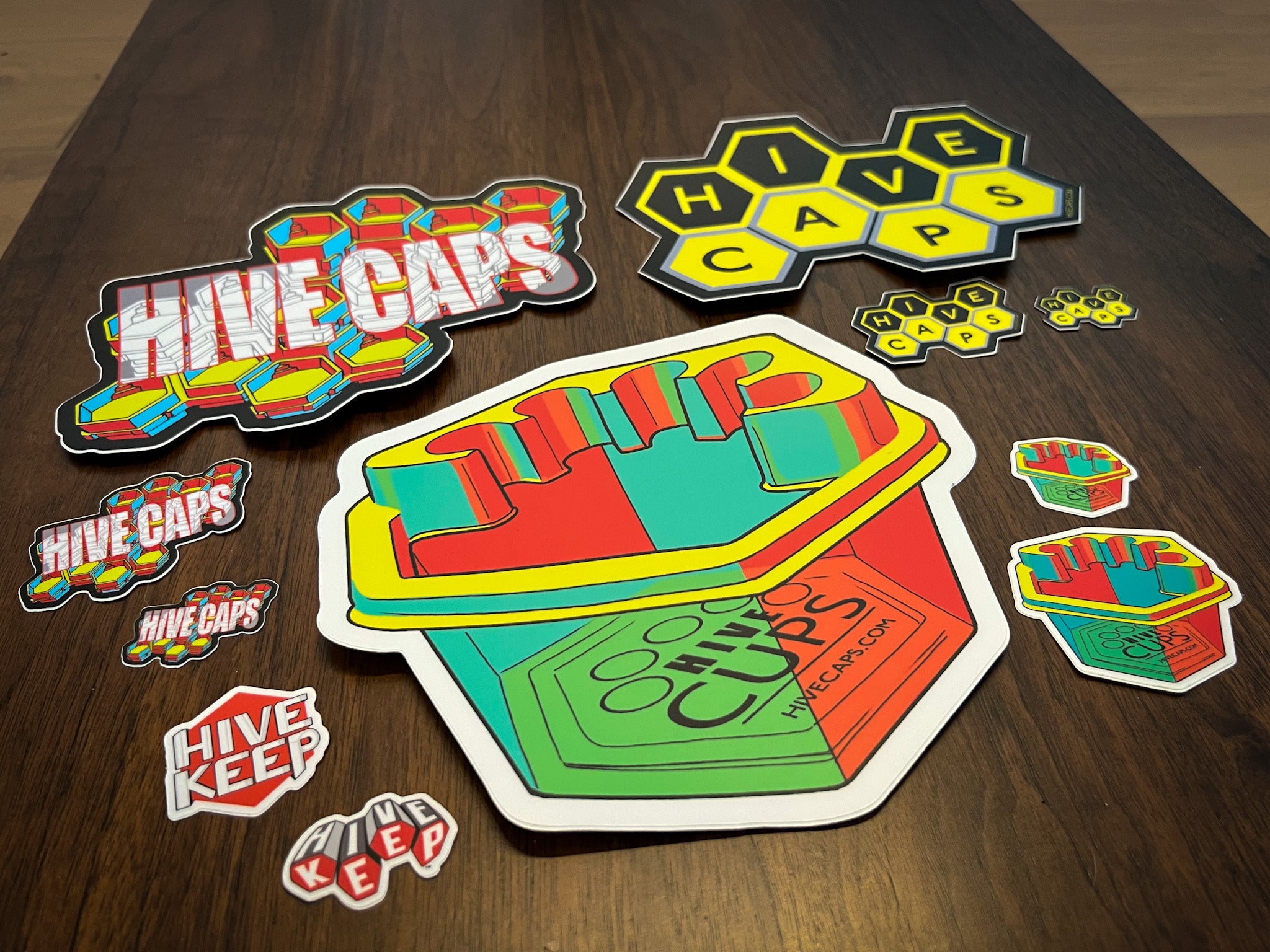Large Sticker pack – Hive Caps